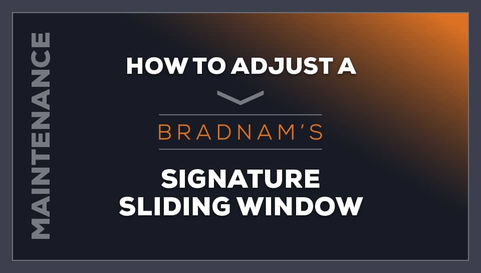 How To Adjust a Signature Sliding Window