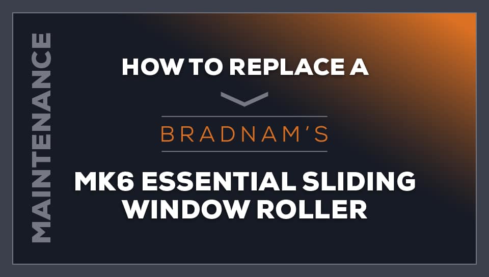 How To Replace a MK6 Sliding Window Roller