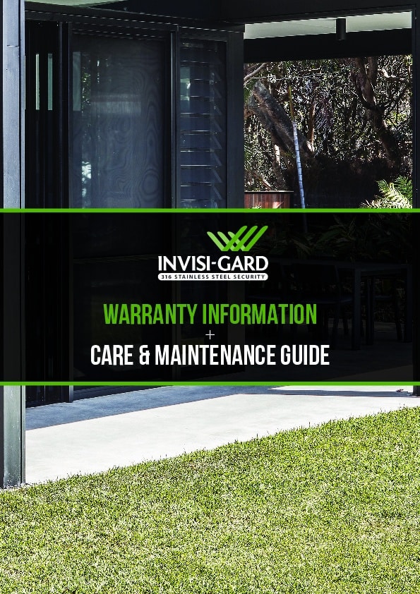 Invisi-Gard Warranty Information + Care and Maintenance Guide