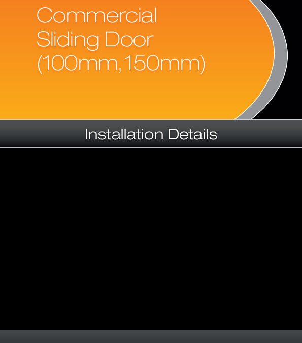 100mm/150mm Commercial Sliding Door