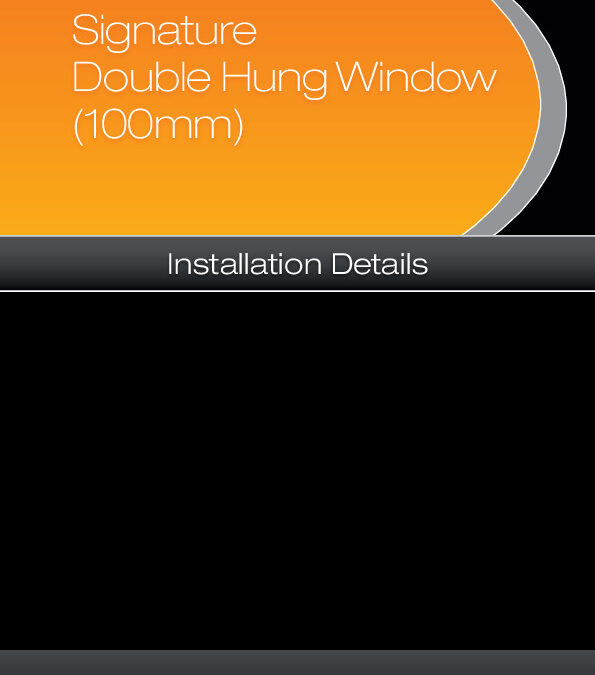 100mm Double Hung Window