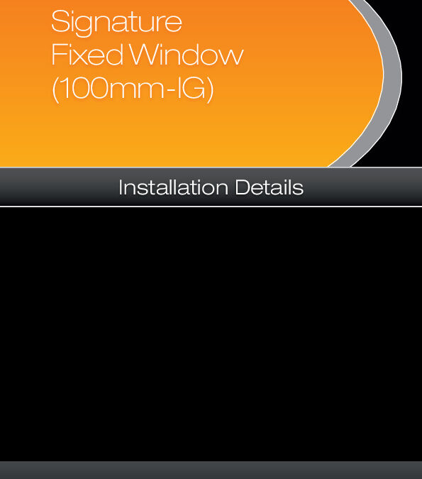 100mm IG Fixed Window